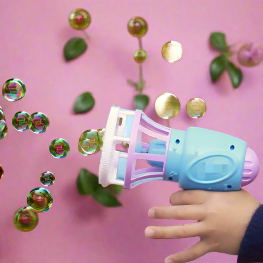 Automatic Children's Electric Fan Bubble Gun