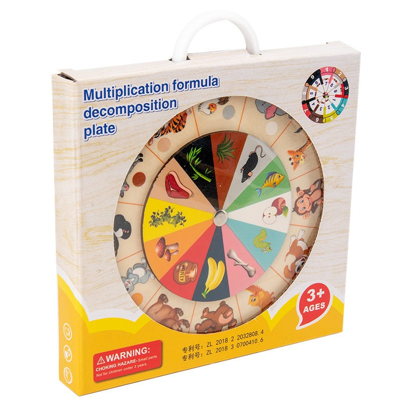 Wholesale of Children's Early Education Multiplication Mnemonic Wooden Puzzle Toys