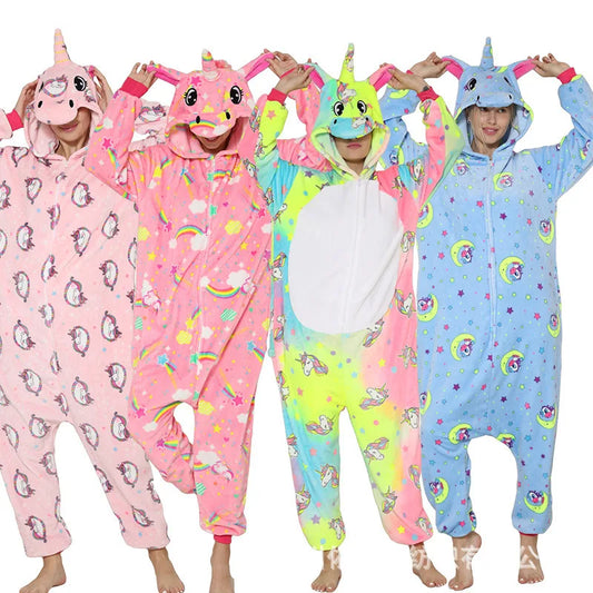 Adult Unicorn Onesie Glow in Dark pajamas and costumes