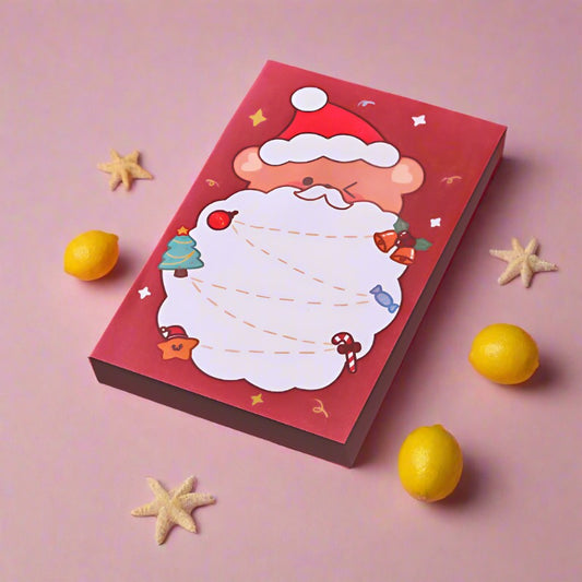 50 Stickers/Book Paper Cartoon Christmas Sticky Notes