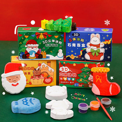 Wholesale Graffiti Gypsum Children's Christmas Surprise Blind Box Gifts