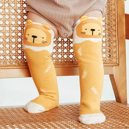 3-Pack Baby Kid Cartoon Knee High Stockings