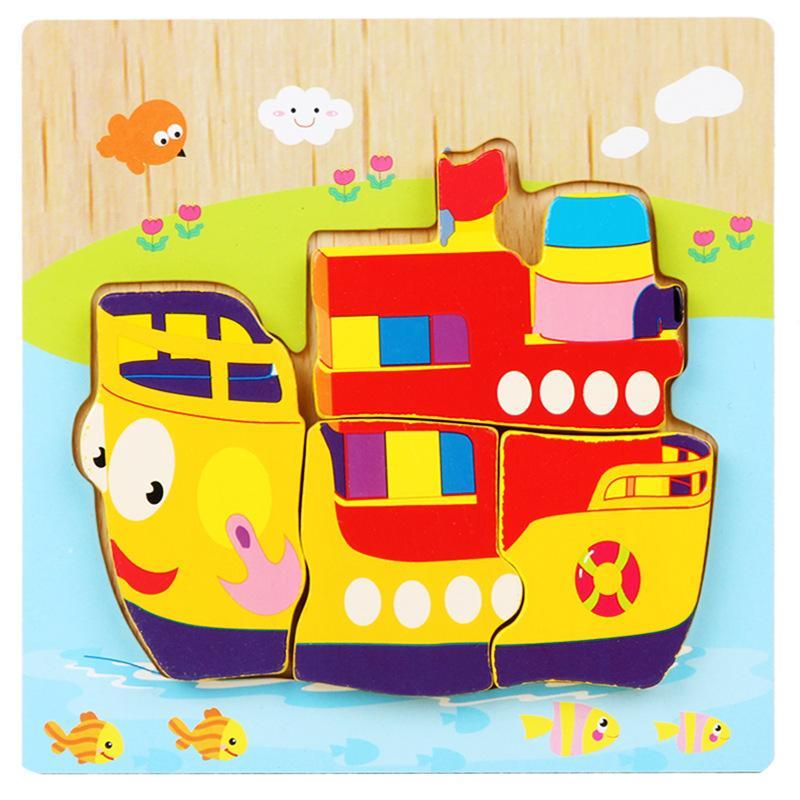 Wooden 3D Puzzle Children's Educational Toy