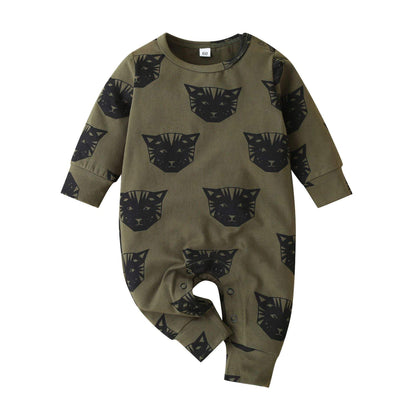 Animal Print Long Sleeve Infant Jacket