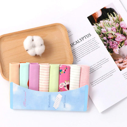 8pcs/bag Handkerchief Random Multi-color Small Square Towel