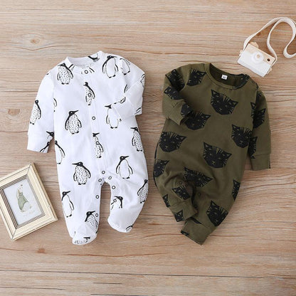 Animal Print Long Sleeve Infant Jacket