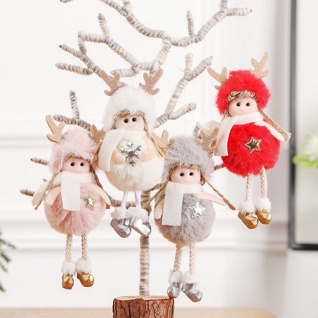 Plush Angel Pendant Christmas Tree Ornaments