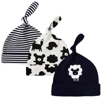 3pcs/set Baby Hat Newborn Baby's Cap