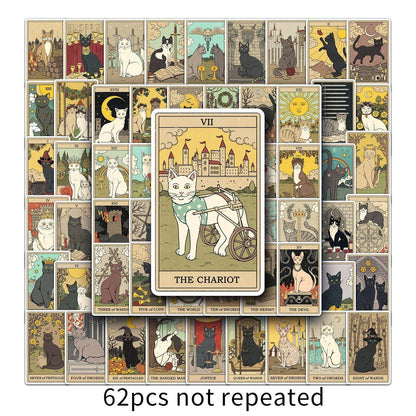 62pcs/set Tarot Graffiti Stickers