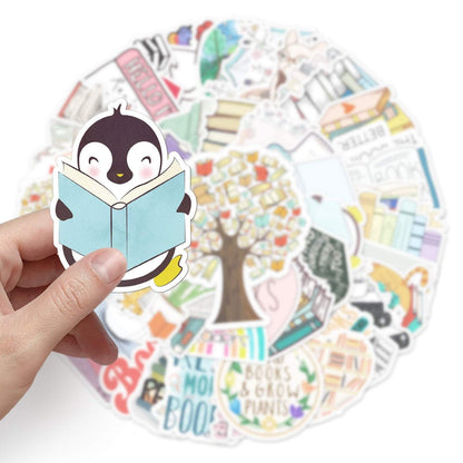 50pcs Reading boook Graffiti Stickers