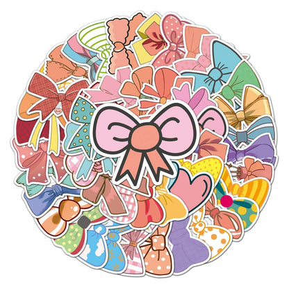 50pcs Bow Graffiti Stickers