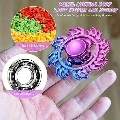 12pcs Fidget Spinners High Speed Manual Spinner Stuffed Toys