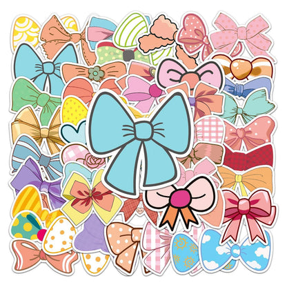 50pcs Bow Graffiti Stickers