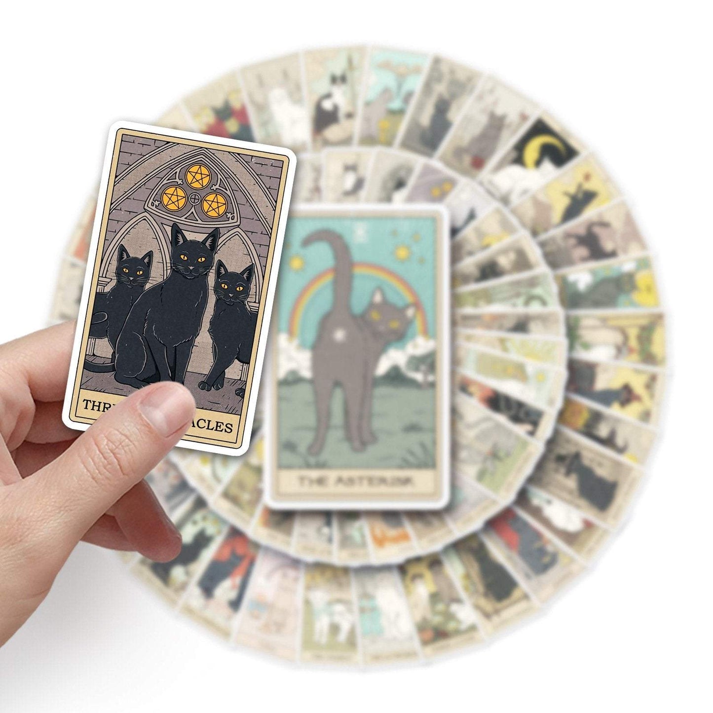 62pcs/set Tarot Graffiti Stickers