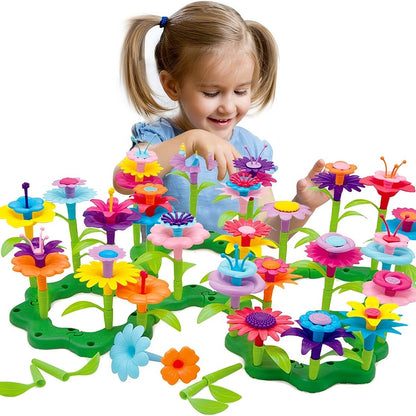 72pcs Flower Garden Building Set: STEM Educational Activity