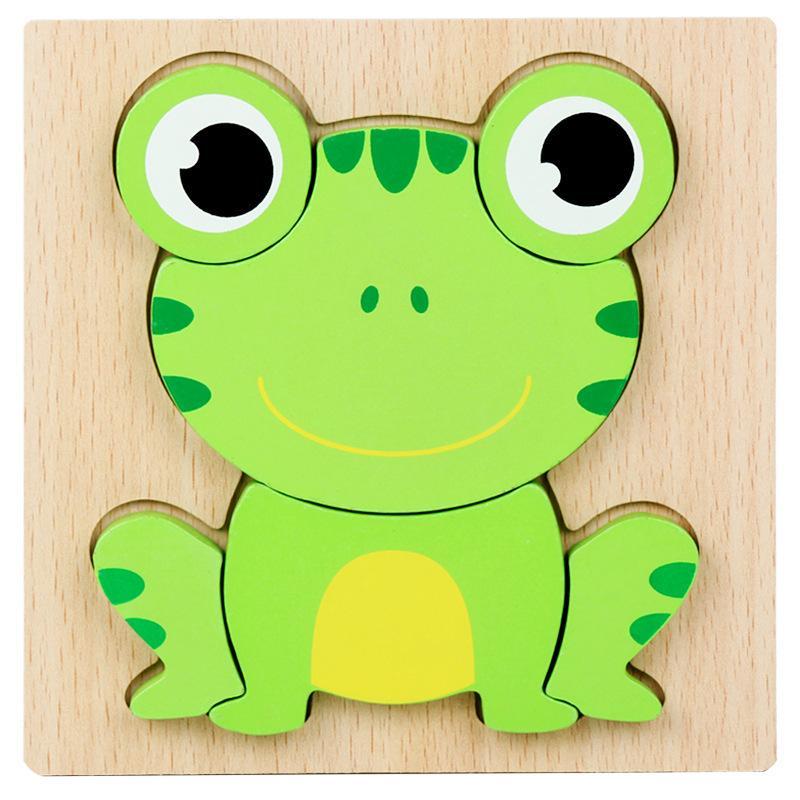 Wooden 3d Three-dimensional Buckle Jigsaw Puzzle for Children