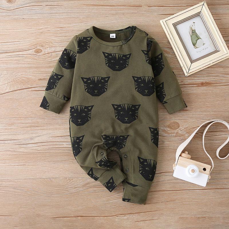 Animal Print Long Sleeve Infant Jacket