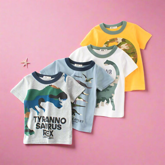 Wholesale of boys' short sleeved t-shirts