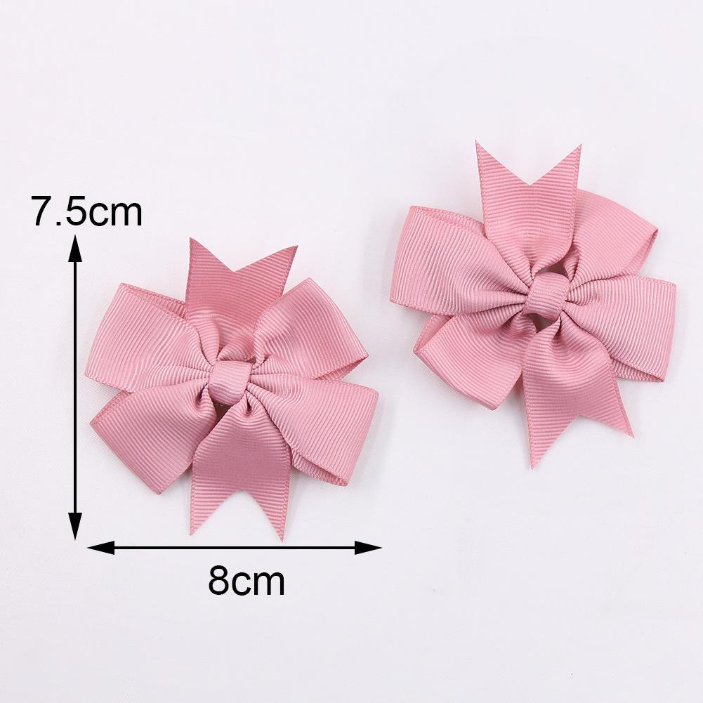 5pcs/set Baby's Headdress Bow Duckbill Clip Hairpin