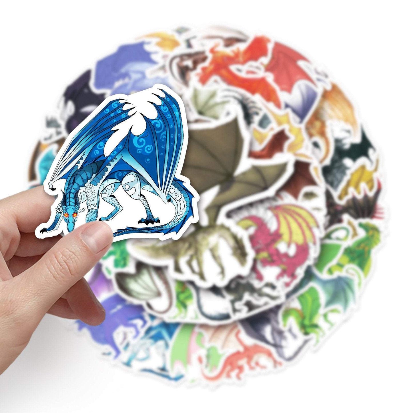 50pcs Non-repeating Dragon Waterproof Graffiti Stickers