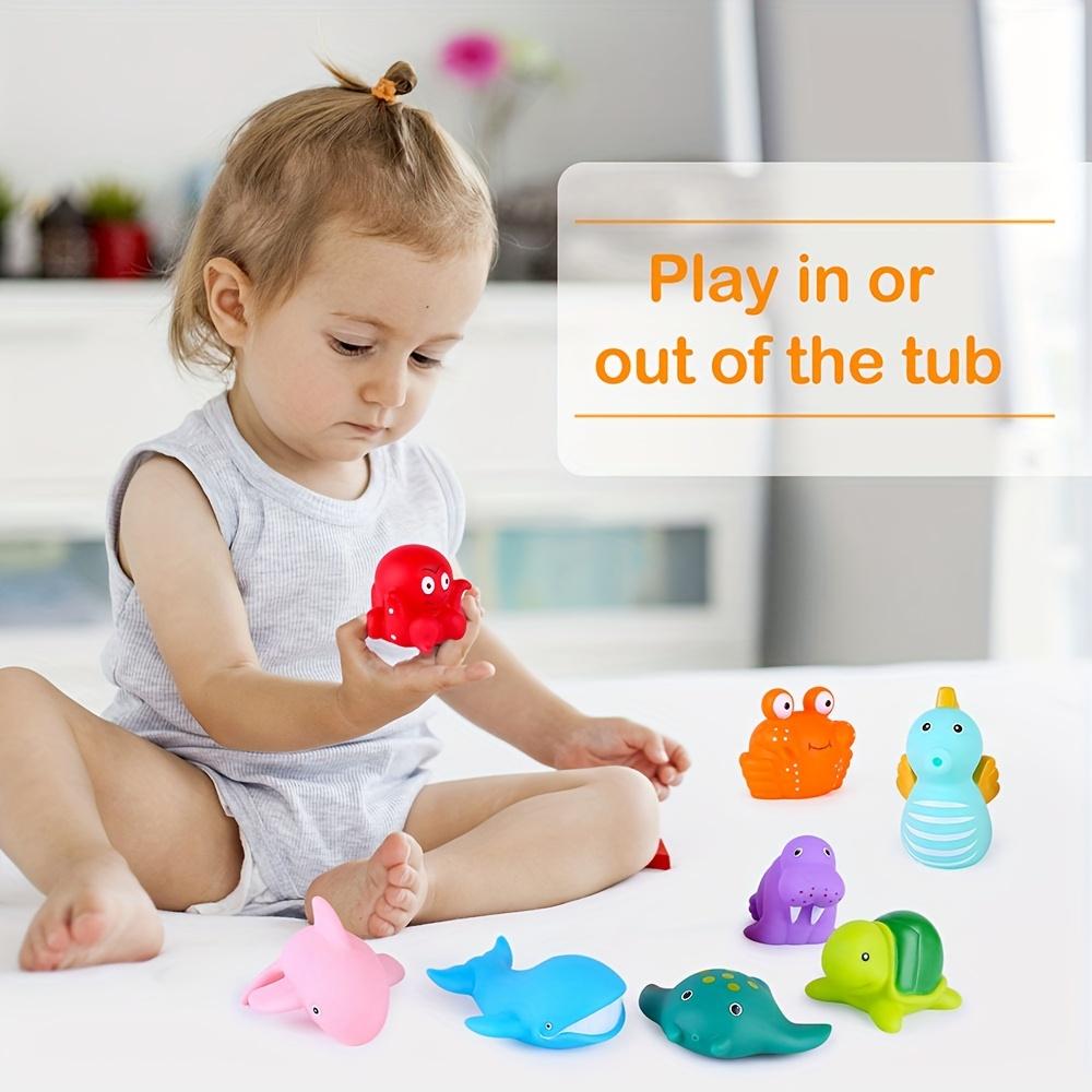 8PCS Bath Toys for Kids Ages 1-3 Mold Free Bath Toys