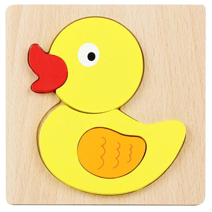 Wooden 3d Three-dimensional Buckle Jigsaw Puzzle for Children