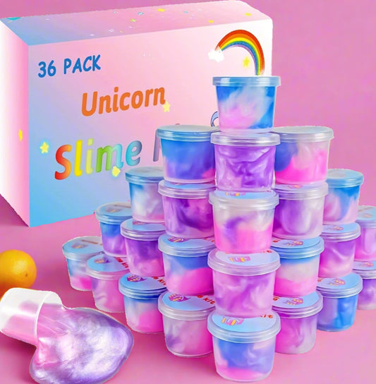 36 Packs Unicorn Slime Party Favors Unicorn Party Favors For Kids