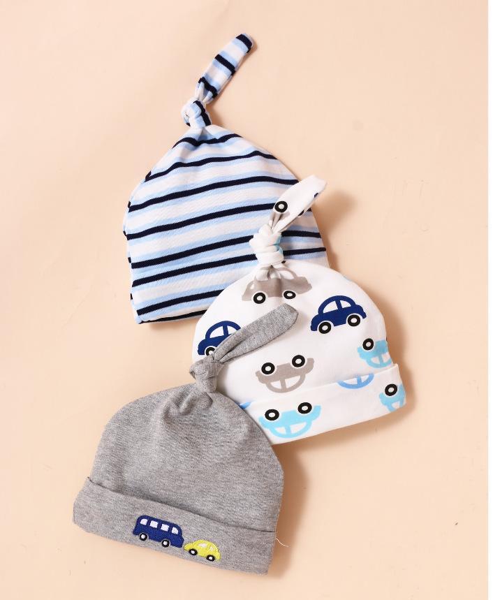 3pcs/set Baby Hat Newborn Baby's Cap