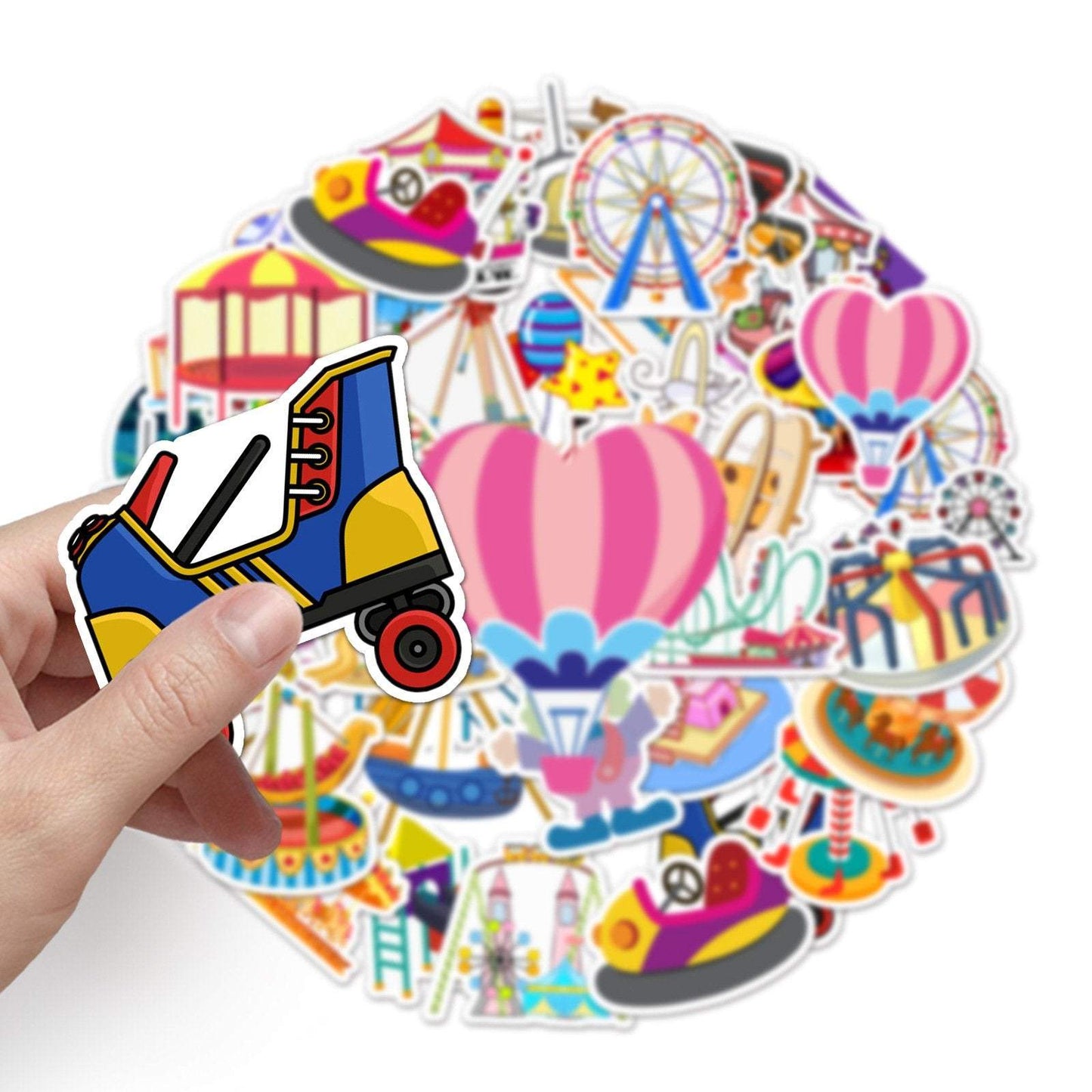 50pcs Non-repeating Waterproof Playground Graffiti Stickers