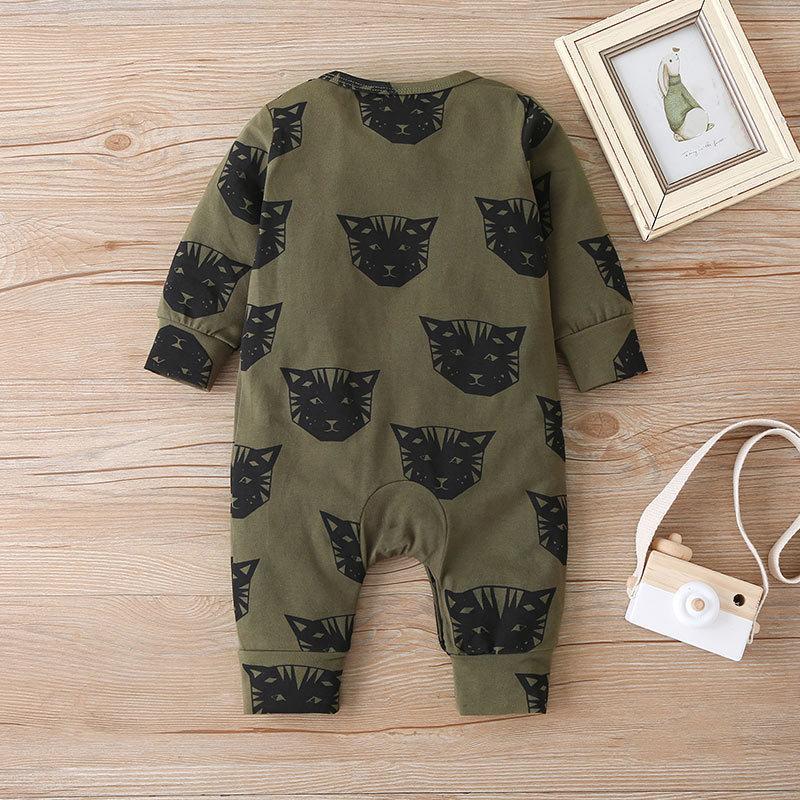 Animal Print Long Sleeve Infant Jacket