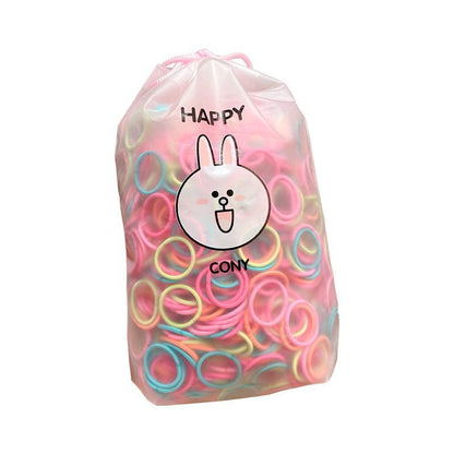 300 Pcs/bag Children's Rubber Band Hair Tie