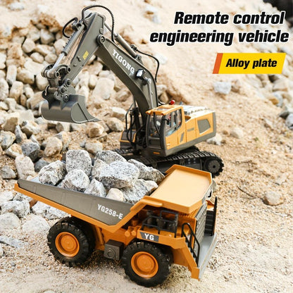 2.4Ghz Remote Control Engineering Vehicle Excavator Dump Truck