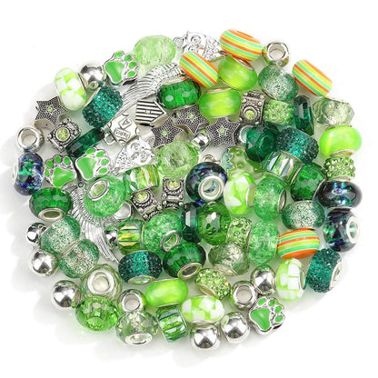 100/bag Acrylic Resin Rainbow Patch Macroporous Beads