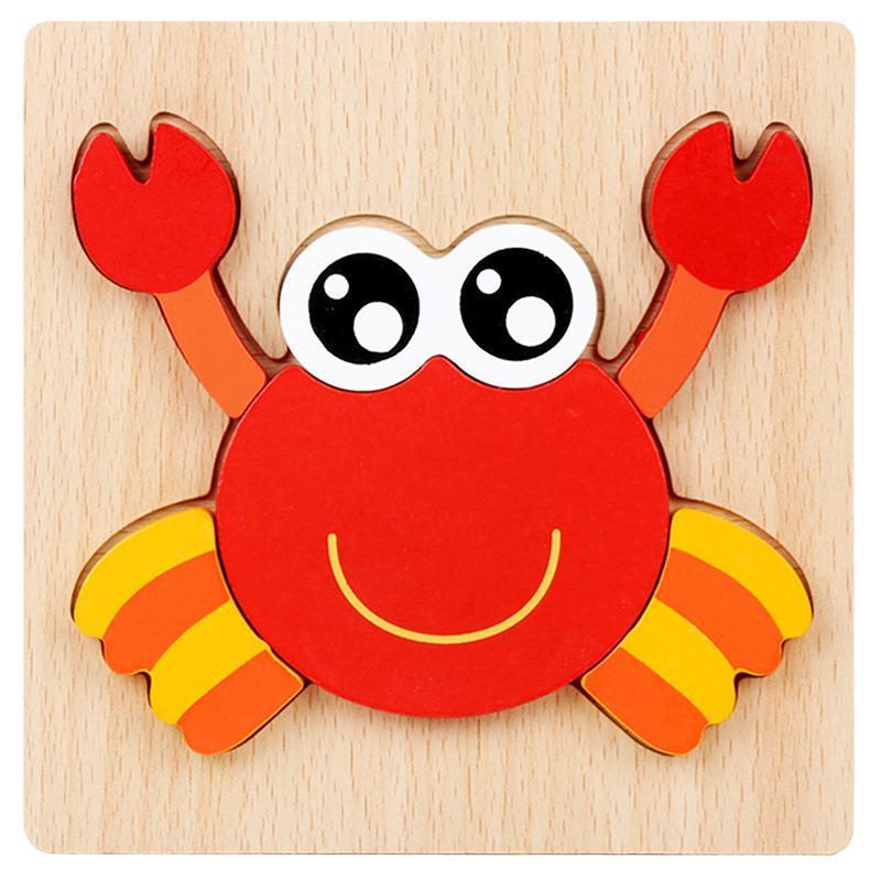 Wooden 3d Three-dimensional Buckle Jigsaw Puzzle for Children