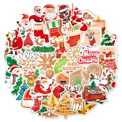 50pcs/set Christmas Sticker Party Decoration Sticker