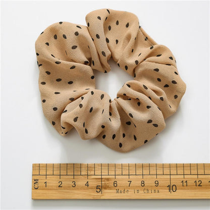 10pcs Girls Ins Versatile Donut Hair String Pointy Chiffon Fabric Simple Head String Wholesale Girls Accessories