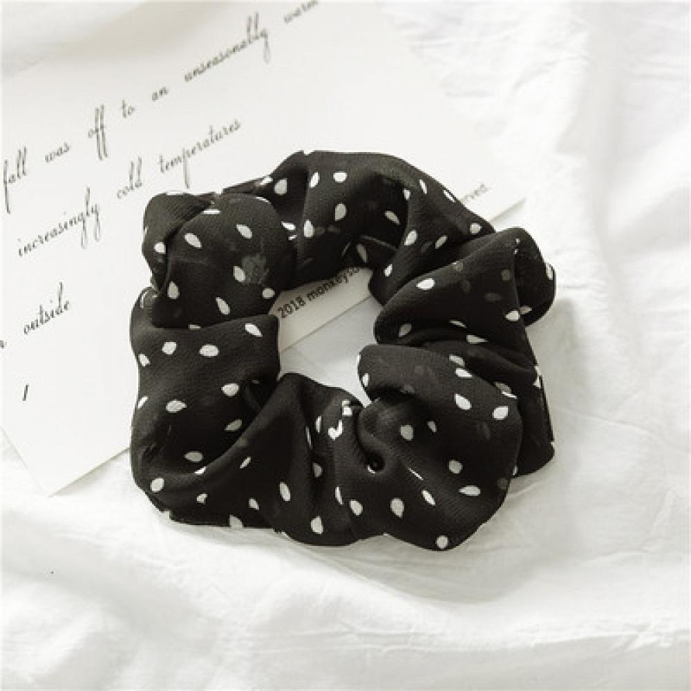 10pcs Girls Ins Versatile Donut Hair String Pointy Chiffon Fabric Simple Head String Wholesale Girls Accessories