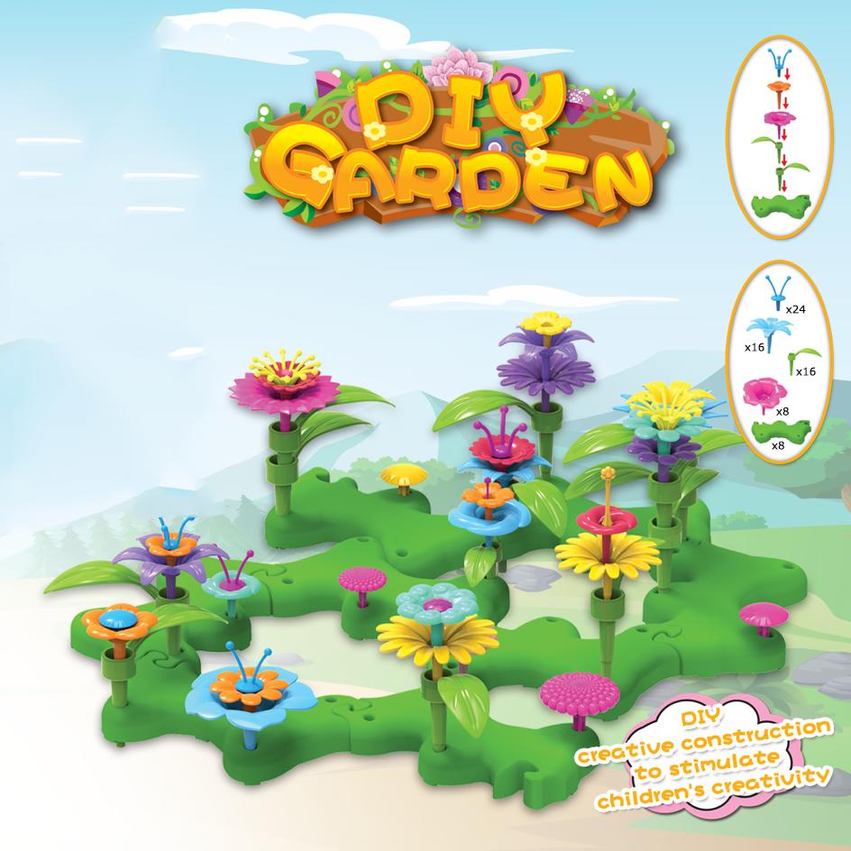 72pcs Flower Garden Building Set: STEM Educational Activity