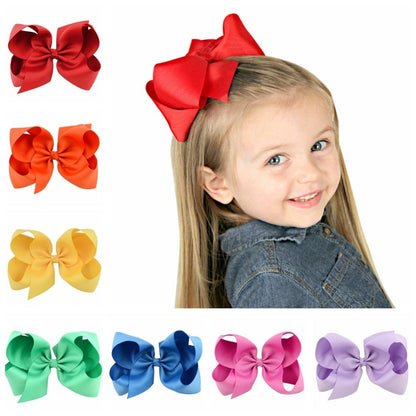 6 Inch Ribbon Hair Bows