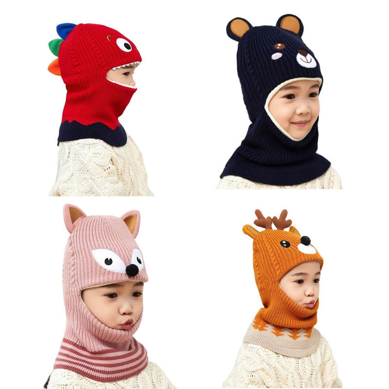 Animal Boy Girl Beanie