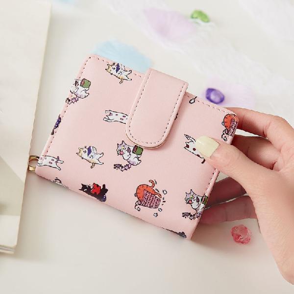 Women Cartoon Printed Money Bags