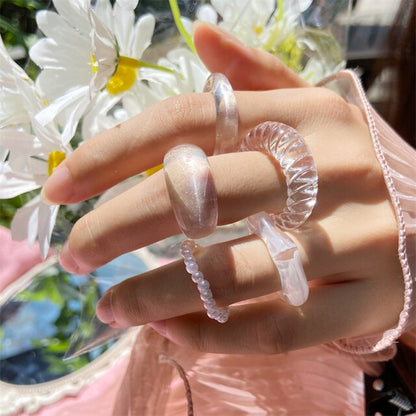 Acrylic Transparent Gradient Rings