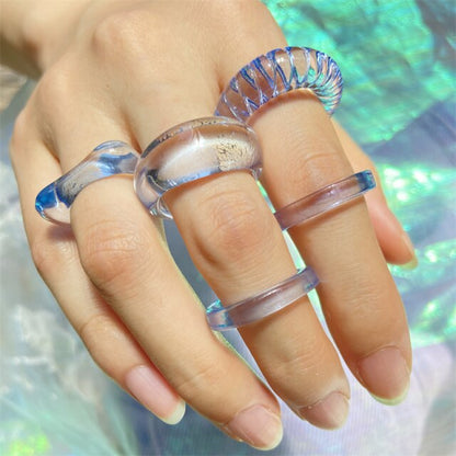 Acrylic Transparent Gradient Rings