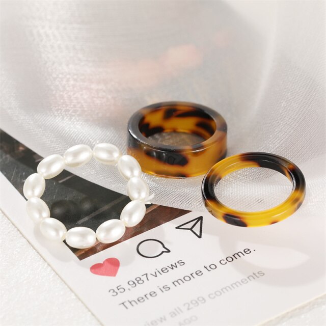 Acrylic Transparent Gradient Rings