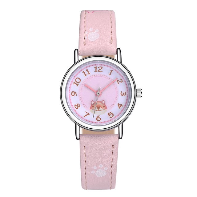 Analog Girl's Watch With Small Dog Dial