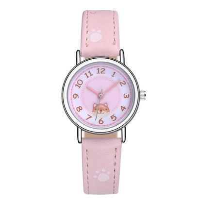 Analog Girl's Watch With Small Dog Dial