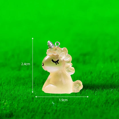 10Pcs Kawaii Cute Unicorn Charms