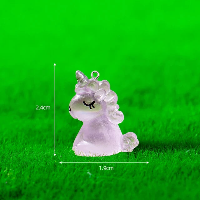 10Pcs Kawaii Cute Unicorn Charms