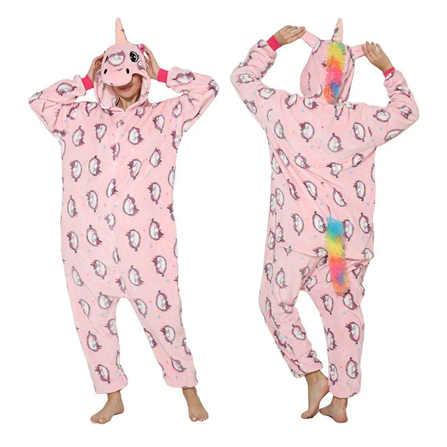 Adult Unicorn Onesie Glow in Dark pajamas and costumes