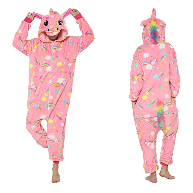 Adult Unicorn Onesie Glow in Dark pajamas and costumes